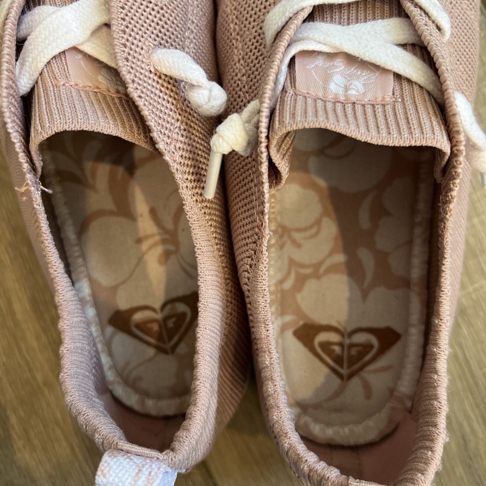 Roxy Bayshore Shoes Sneakers Pink Womens Size 9 Mesh slip on - Picture 13 of 14